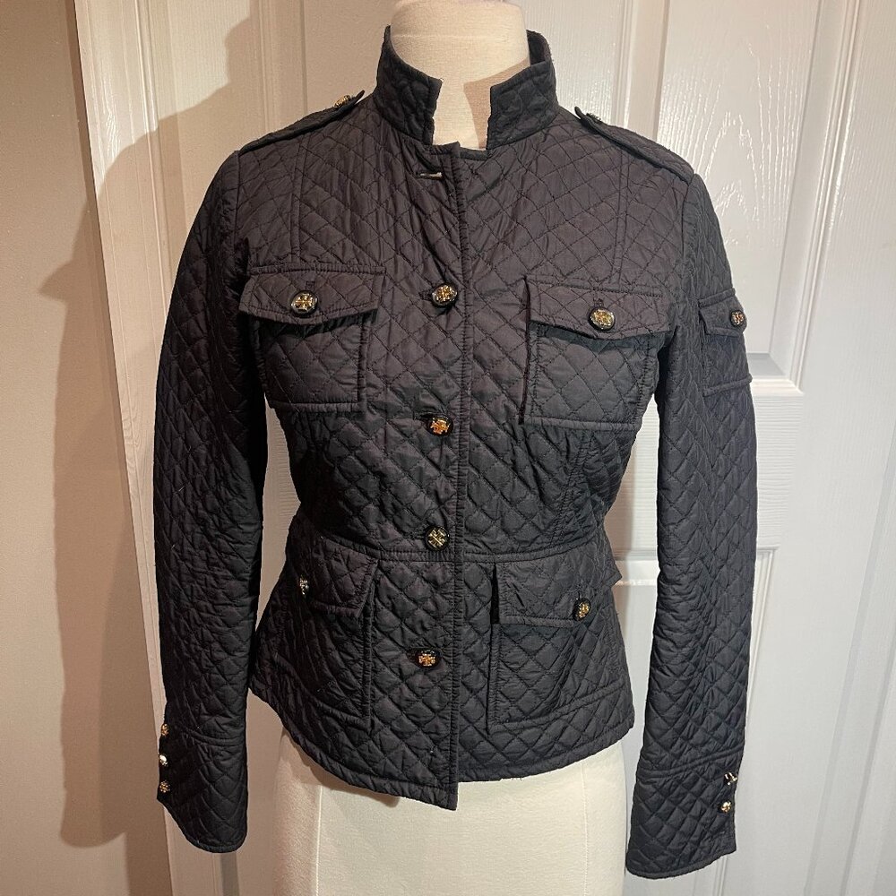 Tory Burch Black Quilted Jacket Size 0